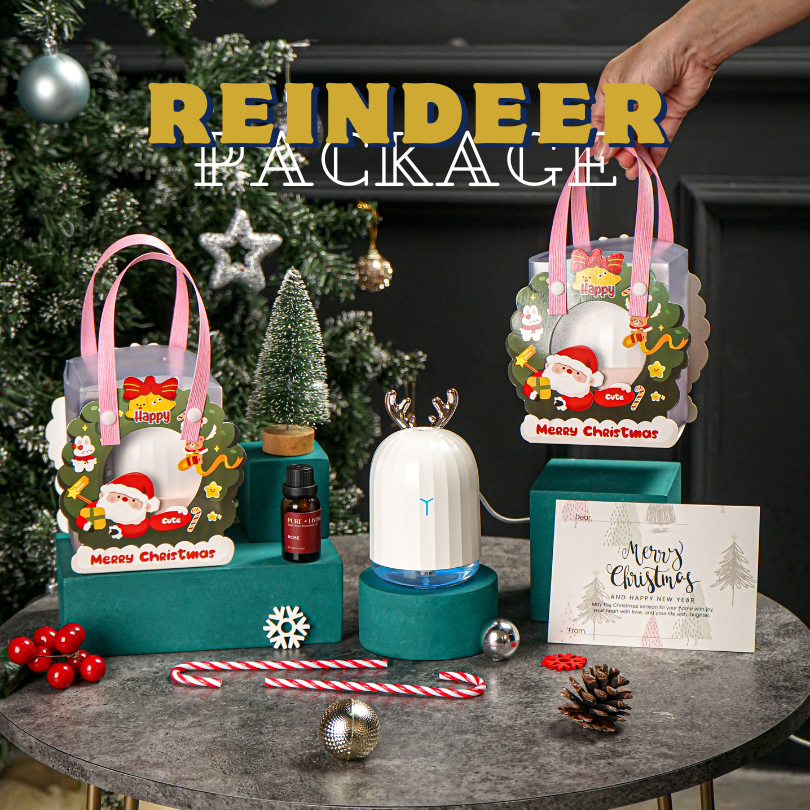 

[READY/LANGSUNG KIRIM/INSTAN] - REINDEER HAMPERS NATAL 2024 MERRY CHRISTMAS GIFT 2024 | PARCEL NATAL | Kado Natal | Tukar Kado | Humidifier Essential Oil Set | Christmas Reed Diffuser | Hampers Bingkisan Natal | Paket Natal Christmas | Paket Tahun Baru