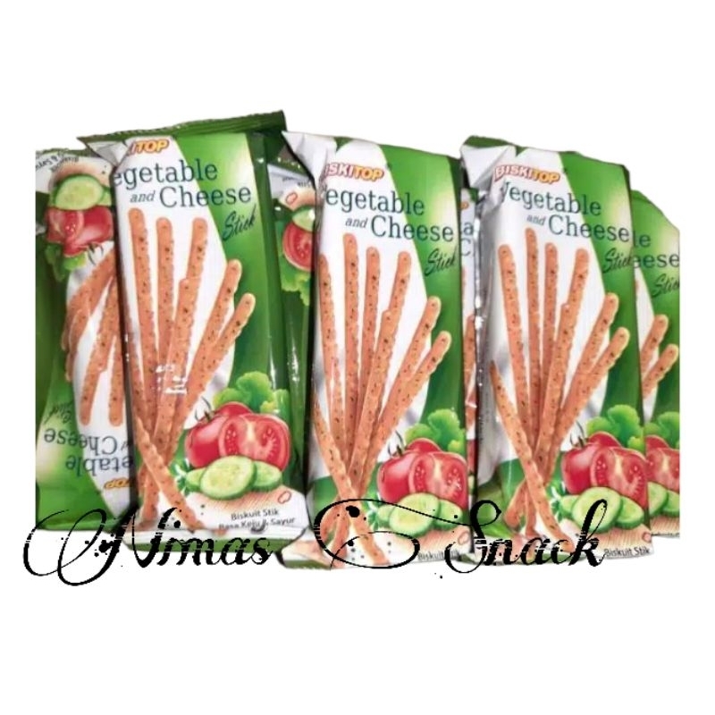 

Biskitop Vegetable and Cheese Stick Biskuit Stik rasa keju dan sayur 60 gr