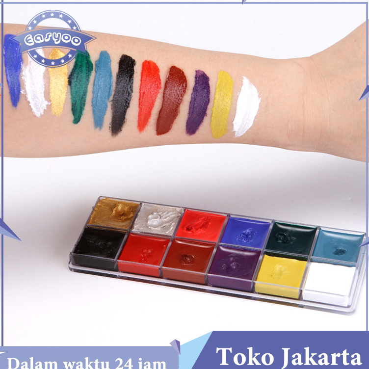 

Seller 12 Warna Body Face Painting Art Make Up Painting Cat Wajah Beauty Makeup Tool Ucanbe Face Painting Imagic Laris