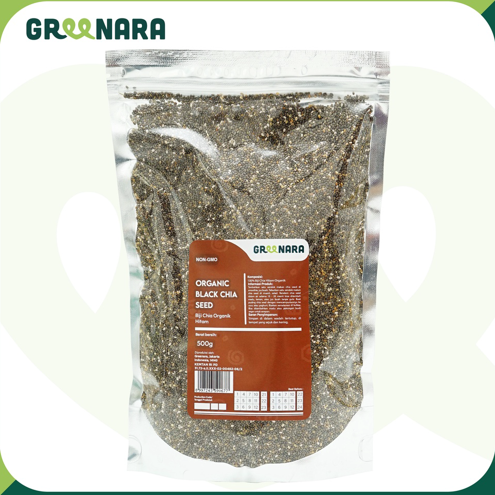 

Terlaris Biji Chia Hitam Organik 500gr / Organic Black Chia Seed
