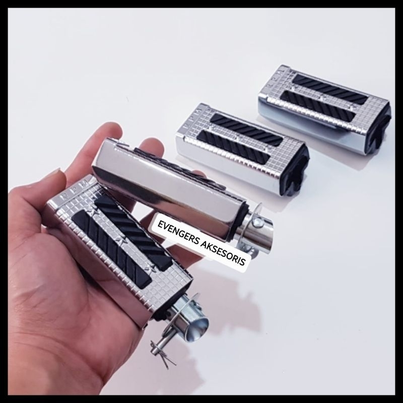 FOOTSTEP MOTOR/STEP PIJAKAN KAKI MOTOR DEPAN BELAKANG UNIVERSAL MOTOR SUPRA/SUPRA X 125/SUPRA