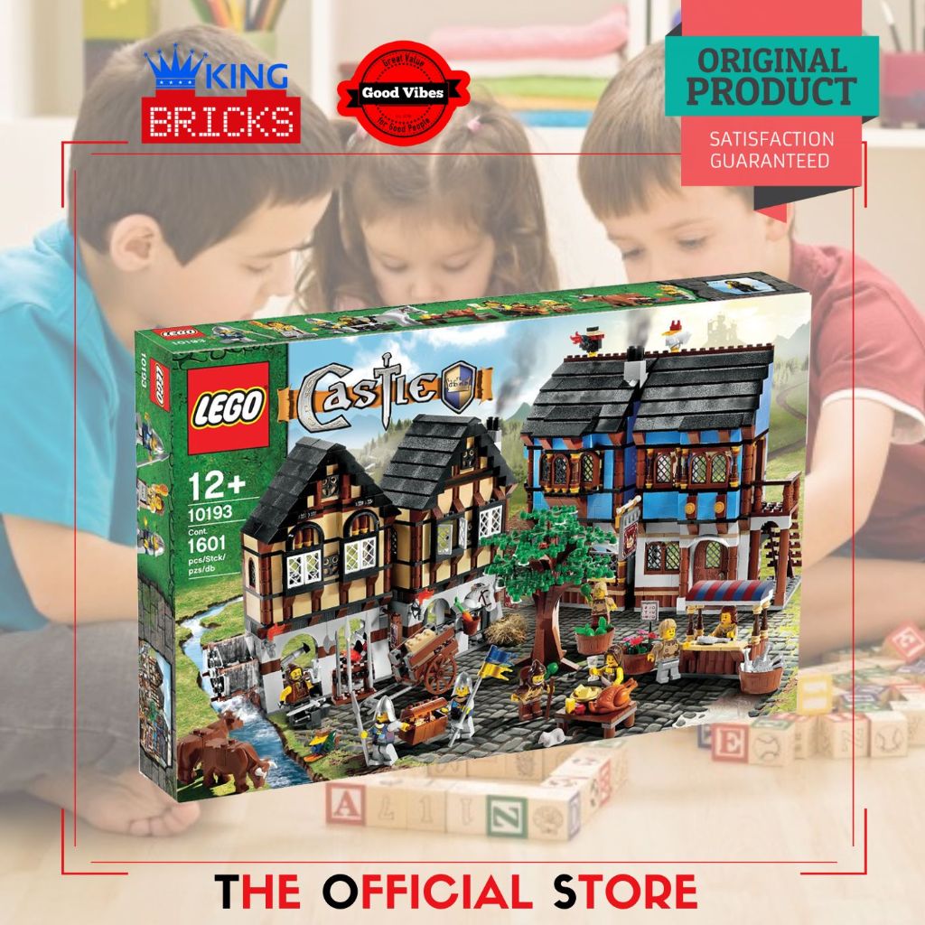 LEGO Original KINGDOM 10193 Medieval Market Village - Mainan Anak Edukasi Rare Castle