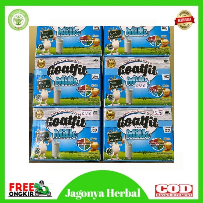 

Goatfit Milk Origial / Susu Kambing Etawa Plus Royal Jeli / Goat Fit Full Cream Per Box 10 sachet