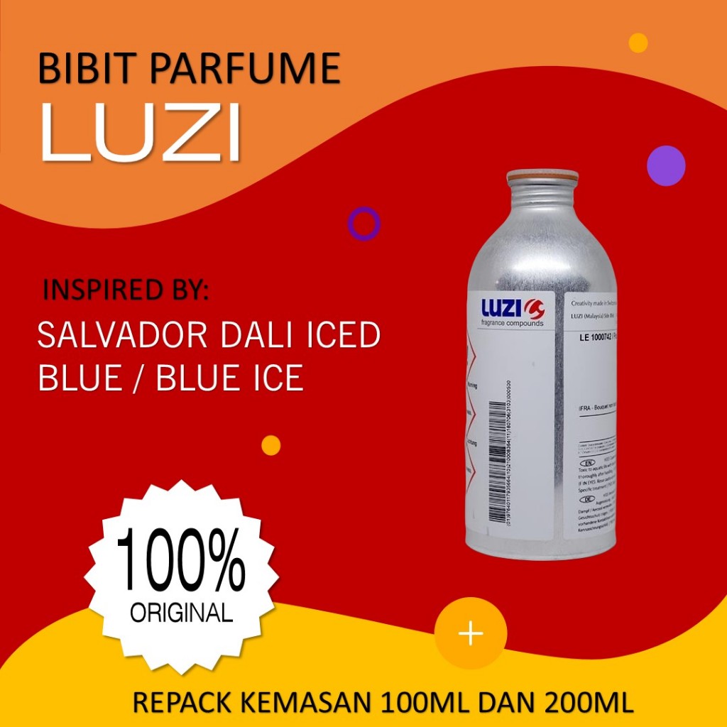 Bibit Parfum Luzi BLUE ICE Searah denga Salvador Dali Iced Blue 1KG SEGEL