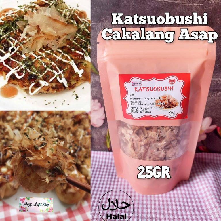 

VIRAL ✅ cakalang asap katsuobushi 25gr bonito fish ikan cakalang halus flake dashi taburan takoyaki okonomiyaki halal