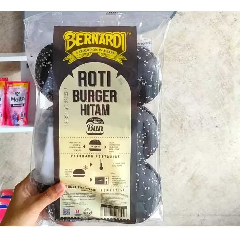 

Roti Burger Hitam Wijen Bernardi