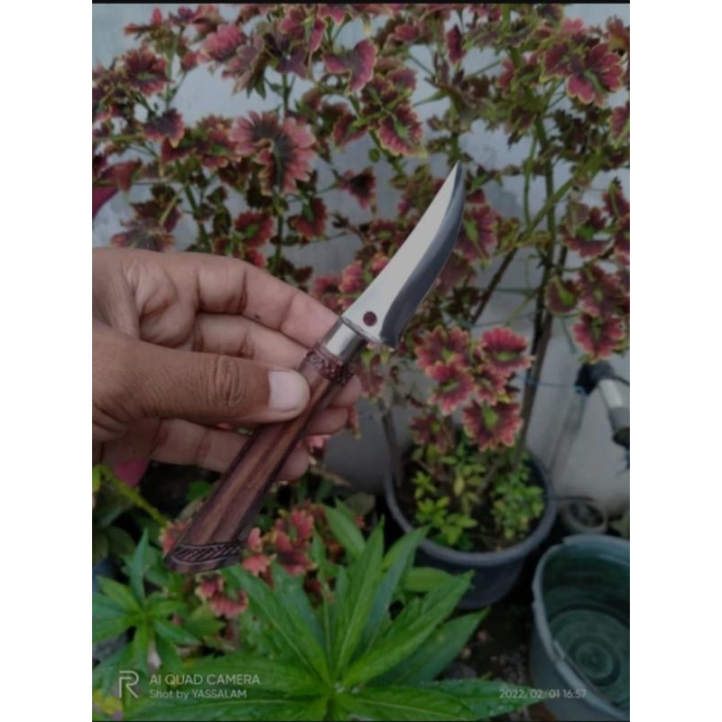 pisau mini kecil baja hss baja putih