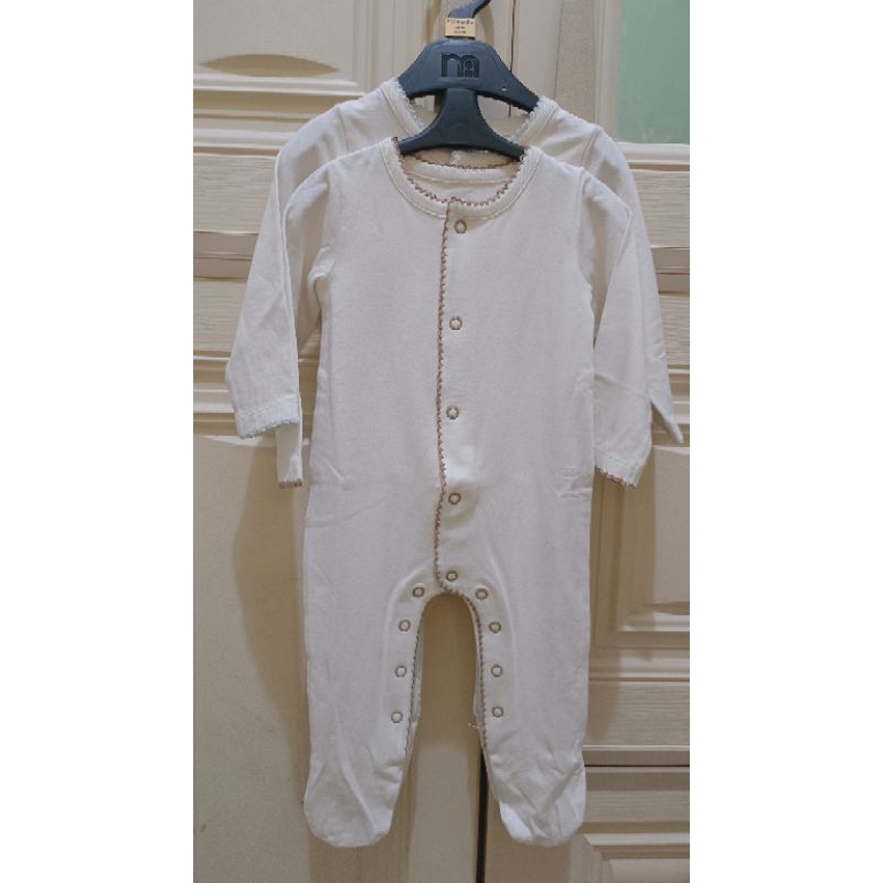 Preloved   2pcs Himari Sleepsuit - Bamboo and Bub