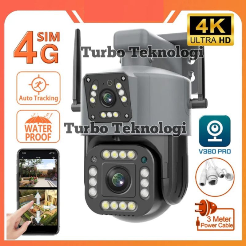 CCTV 16MP Lan Camera Dual Lens Outdoor Camera Wifi IP Outdoor V380Pro