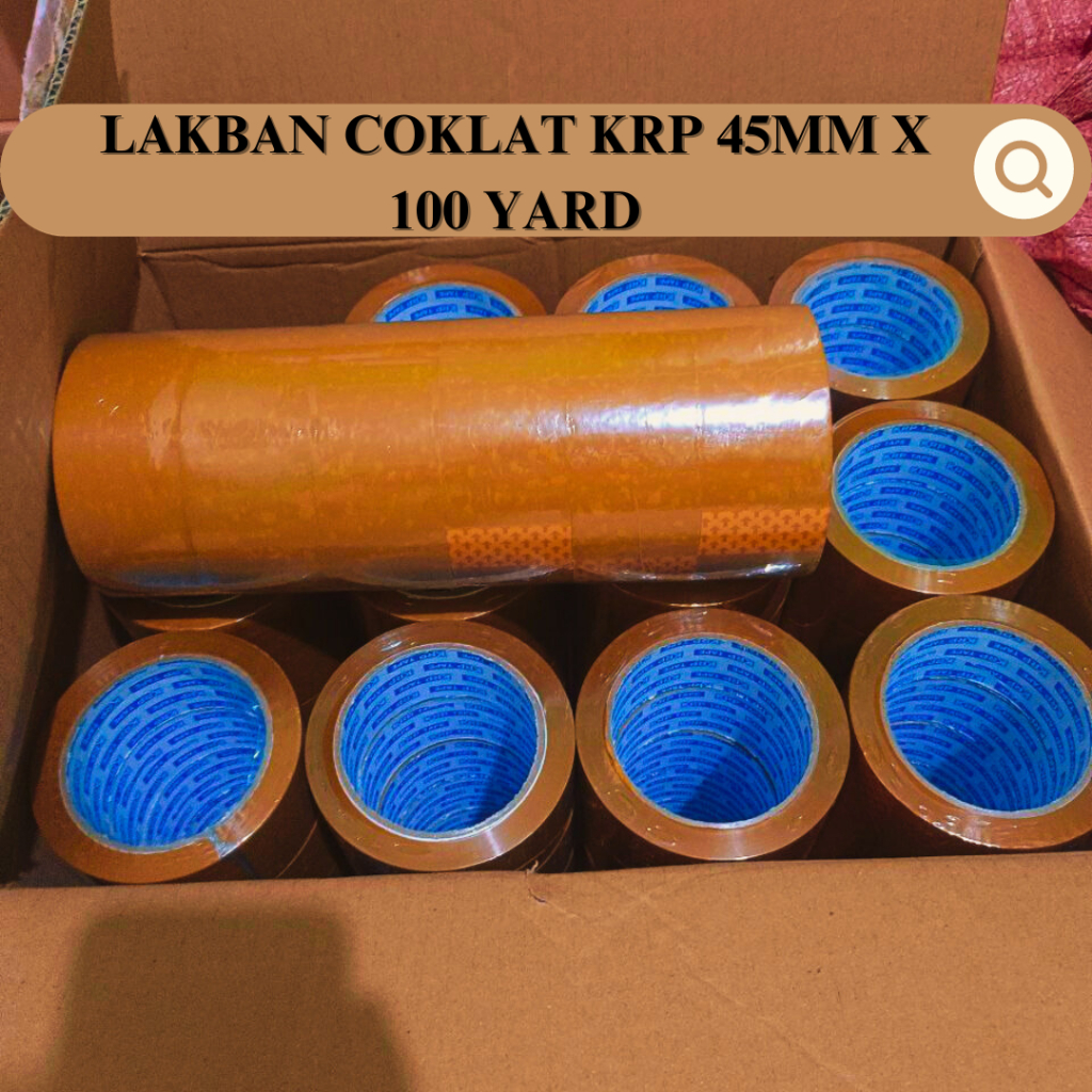 

LAKBAN COKLAT KRP 45MM X 100 YARD 1 DUS