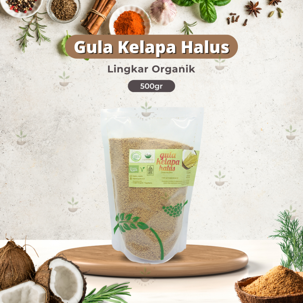 

Lingkar Organik Gula Kelapa Halus 500gr