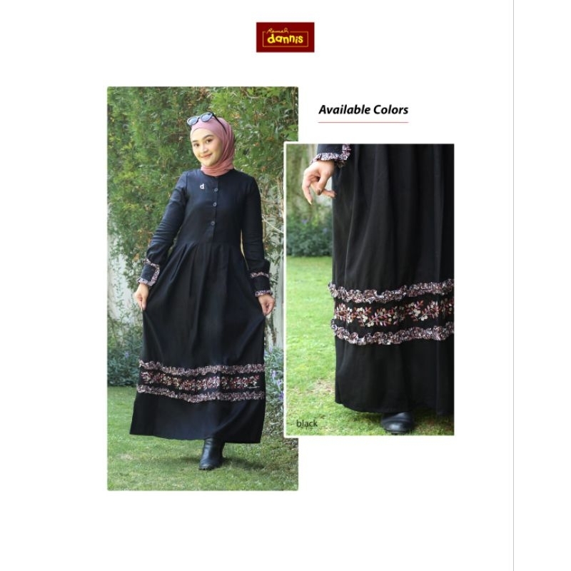 Abaya Dannis Hitam