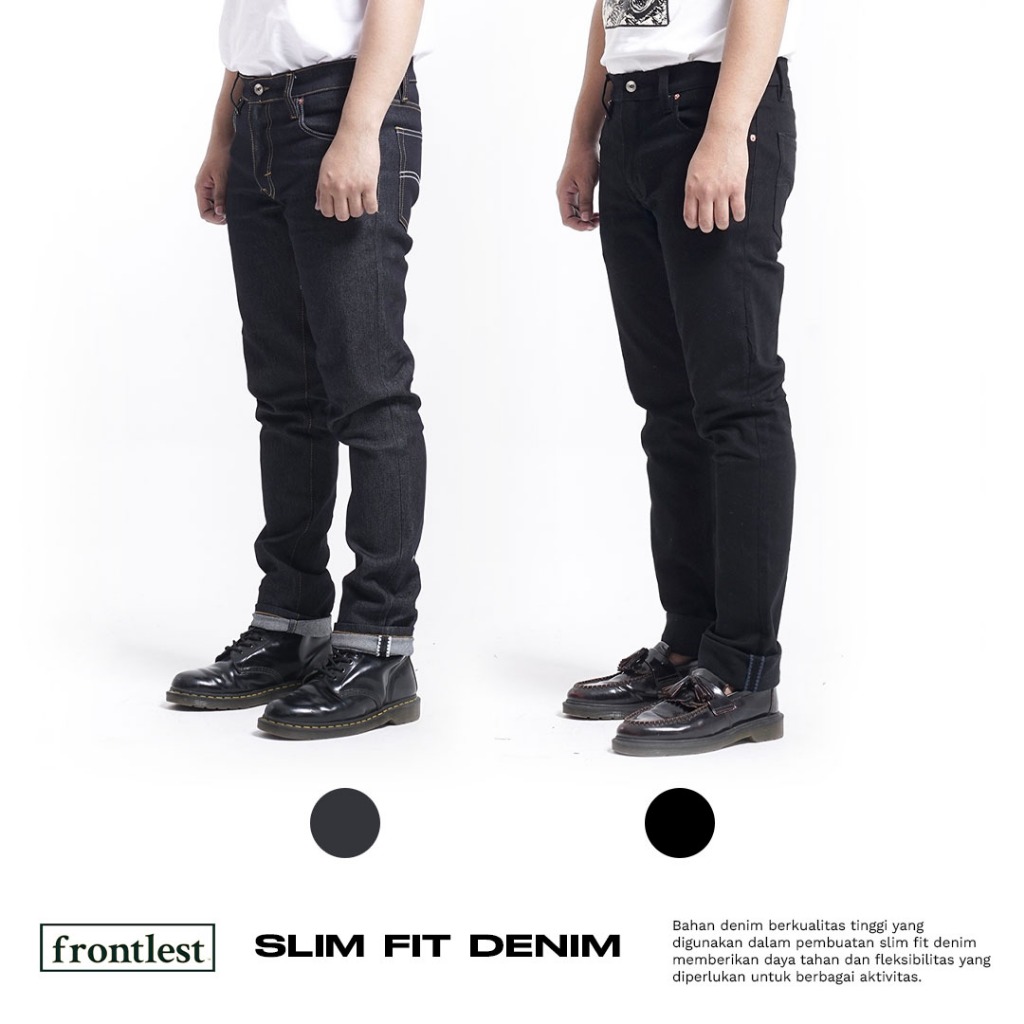 Frontlest -  Denim Pants | Selvedge Accent - Sanforized Denim - Slim Tapered Fit