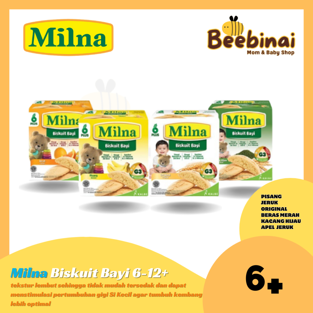 

Beebinai - Milna Biskuit Bayi 6-12+