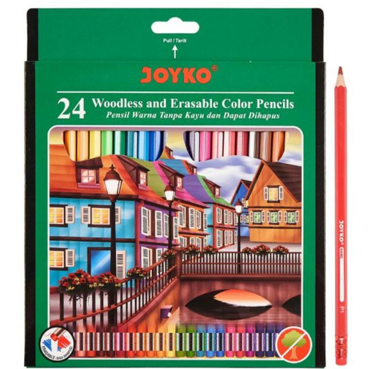 

Produk Pensil Warna Joyko Bisa Dihapus 24 Warna Panjang ➫✬✵