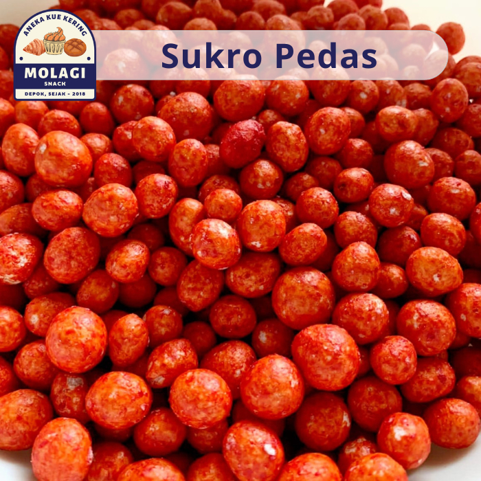 

Kacang Sukro Pedas / Kacang Atom Sukro Pedas 250 Gram - Molagi Snack