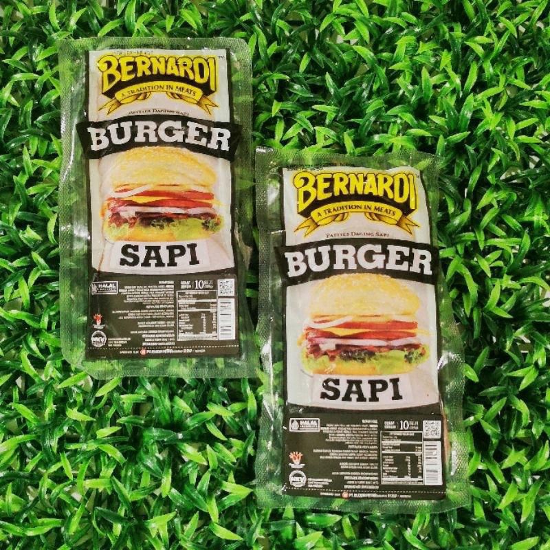 

Bernardi Burger Sapi Besar Isi 10 - Berat 325 Gr