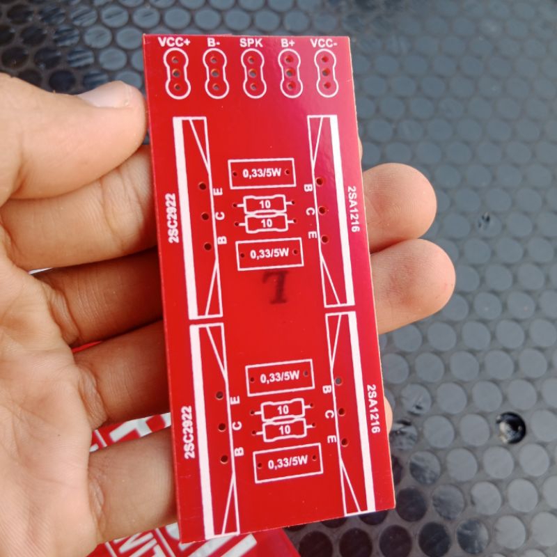 PCB TRANSISTOR FINAL TOSHIBA 2 SET PCB TR FINAL 2SET TOSHIBA BAHAN PERTINAK