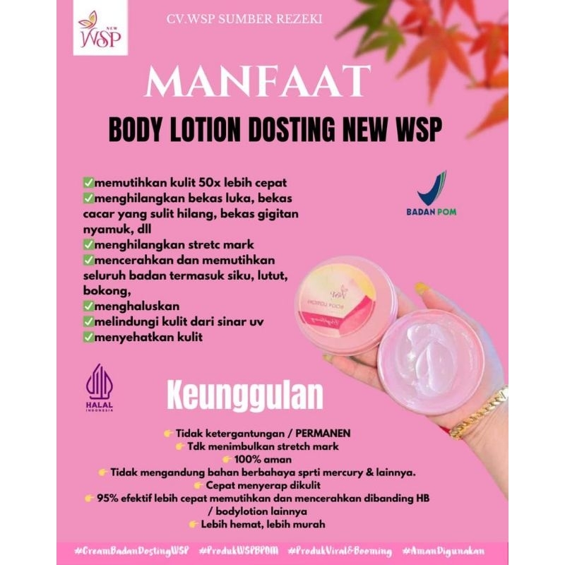 New wsp glow/ BODI LOTION /