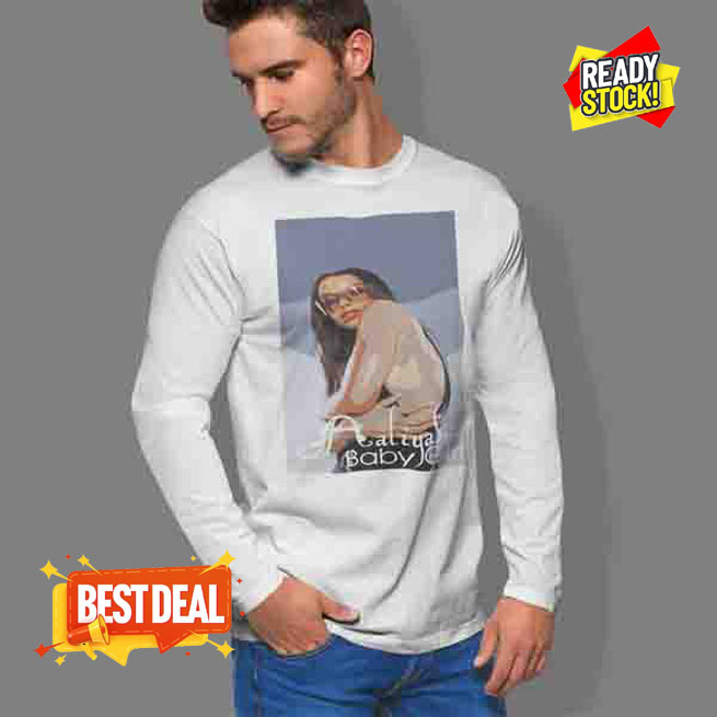 Kaos Tangan Panjang Aaliyah Baby Girl Tshirt 100% Cotton Kombed 30s