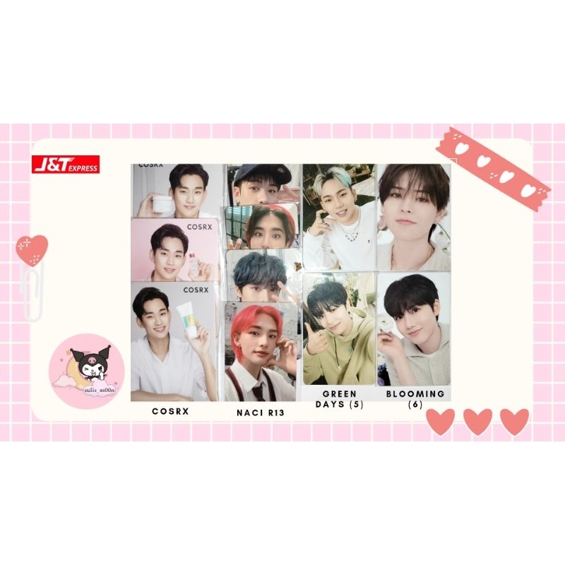 [READY] COSRX KIM SOO HYUN NACIFIC R13 STRAY KIDS ONGREDIENTS EVENT 5 GREEN DAYS EVENT 6 BLOOMING TR