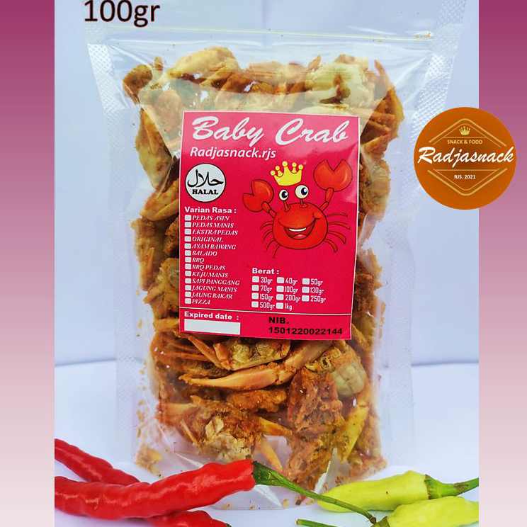 

Best Produk BABY CRAB CRISPY VIRAL 100gr | MAKANAN RINGAN | SNACK BABY CRAB KRISPY | RAJUNGAN KRISPY KHAS RADJANACK Model Terkini