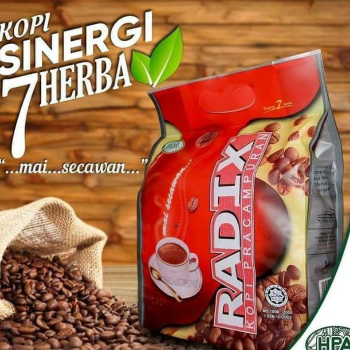 

RMHW8116 Terlaris Kopi Radix HPA isi 32 sachet