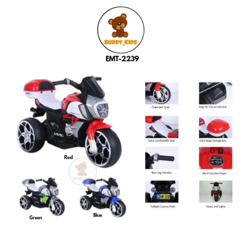 Emt-2239||Mainan Motoran Aki Exotic||Mainan Anak Aki