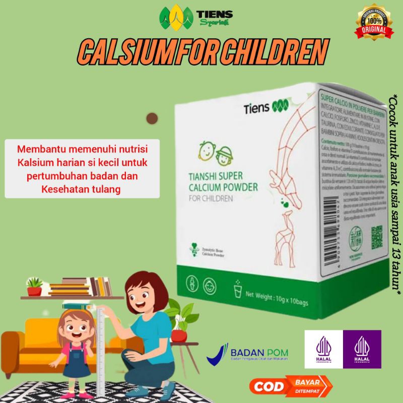 {READY} Susu Kalsium Anak Tiens Kalsium Junior Peninggi Badan Anak Kalsium