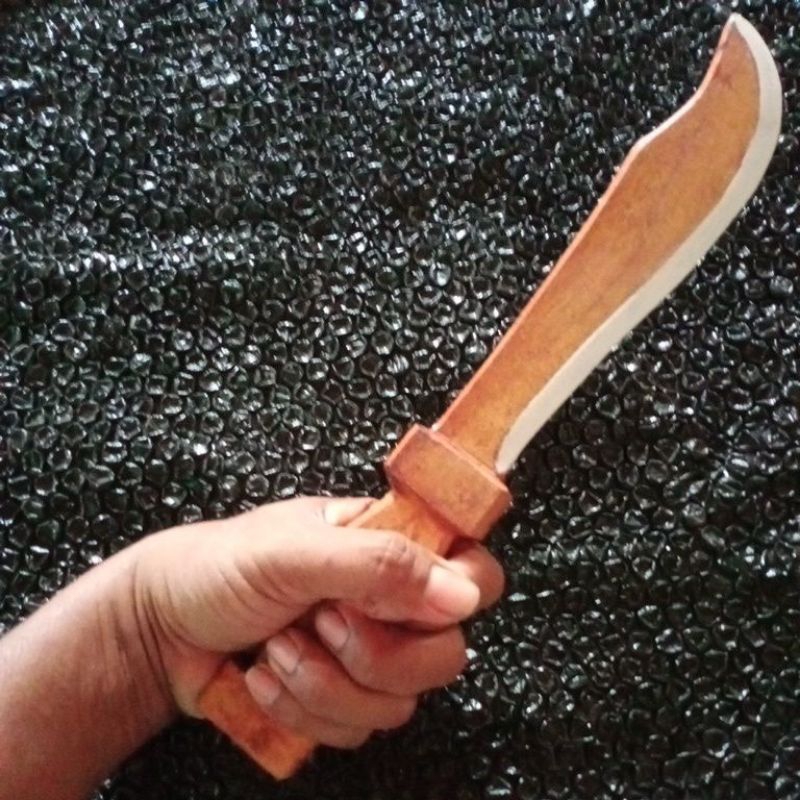 Belati Kayu Untuk Latihan Silat Beladiri IPSI - Belati Miniatur Peralatan Festival Pentas Seni