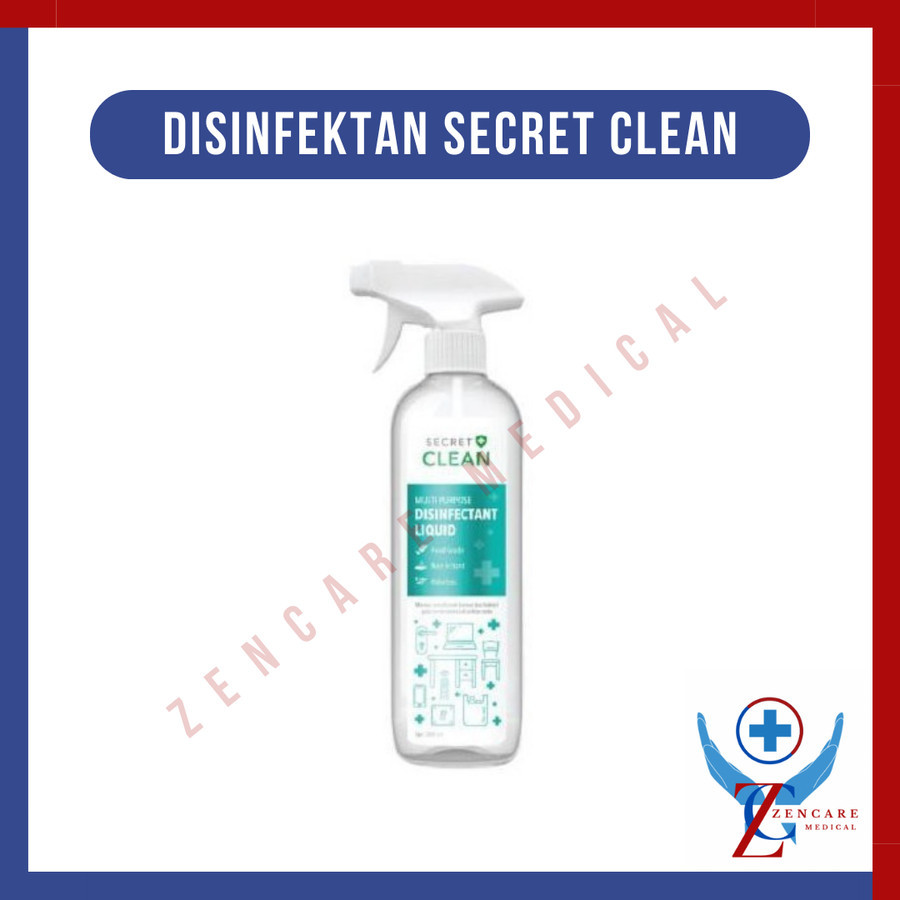 Disinfektan Secret Clean Cair Spray 500 ML ( Multi-Purpose )