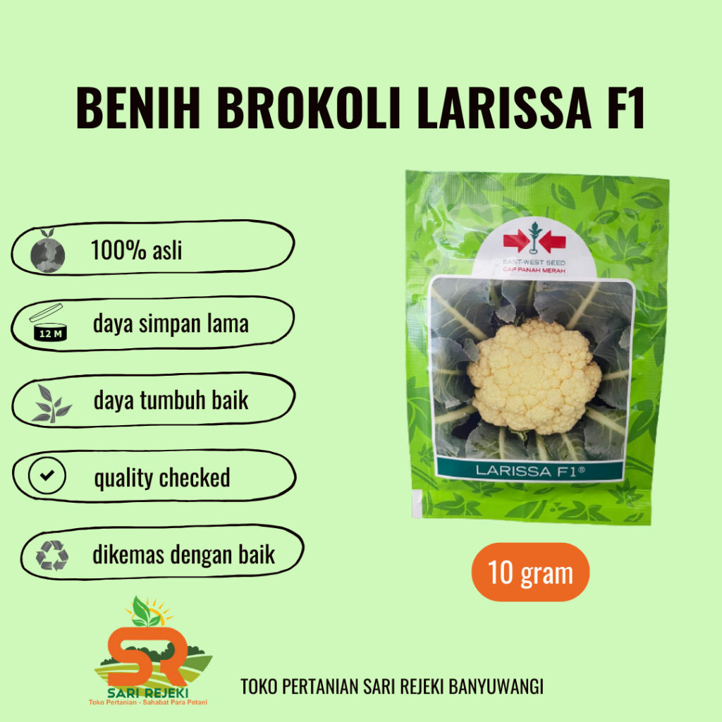 BENIH BROKOLI LARISSAF1 10GRAM PANAH MERAH