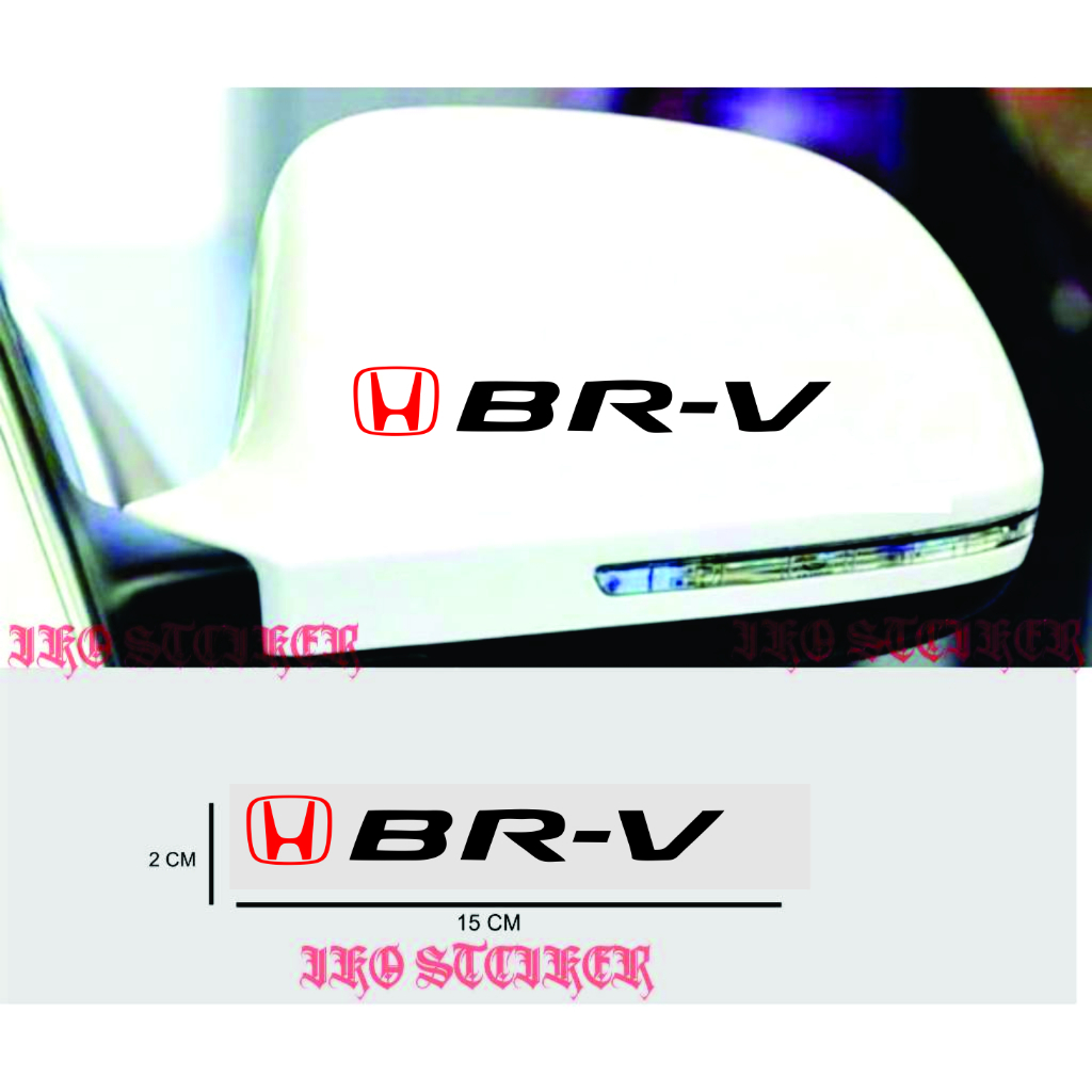 cuting stciker kaca spion mobil honda brv