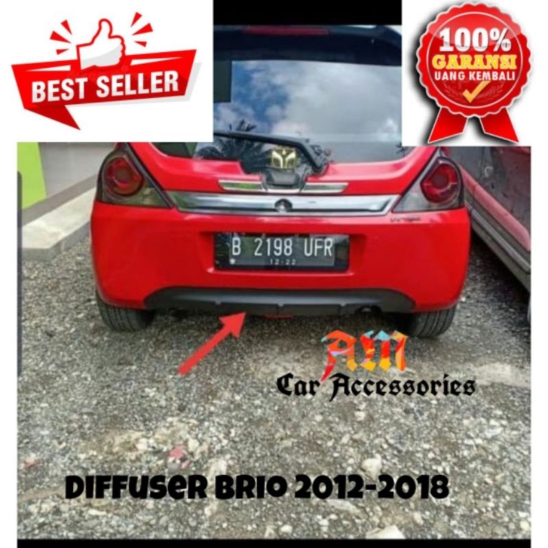 diffuser  difuser bodykit belakang honda brio lama old