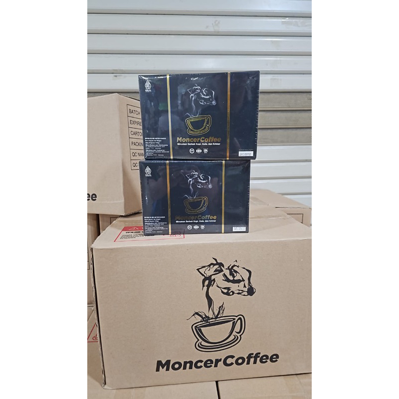 

1 box isi 8 sachet Mmonncer mantap coffee original 100%