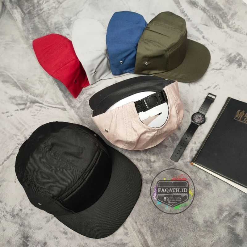 Topi five panel polos topi pria lima panel topi 5 panel