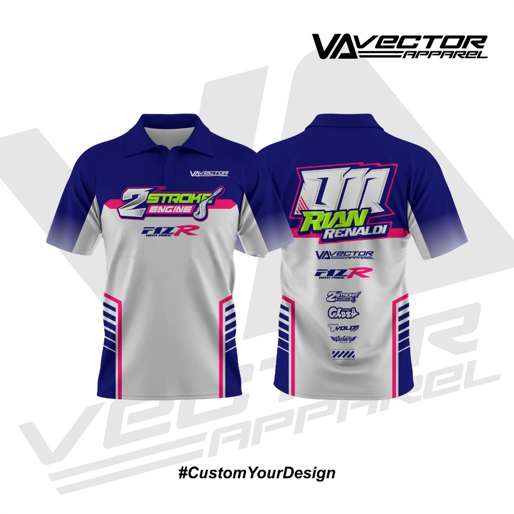 JERSEY RACING / POLO CUSTOM / BEBAS DESIGN SUKA-SUKA