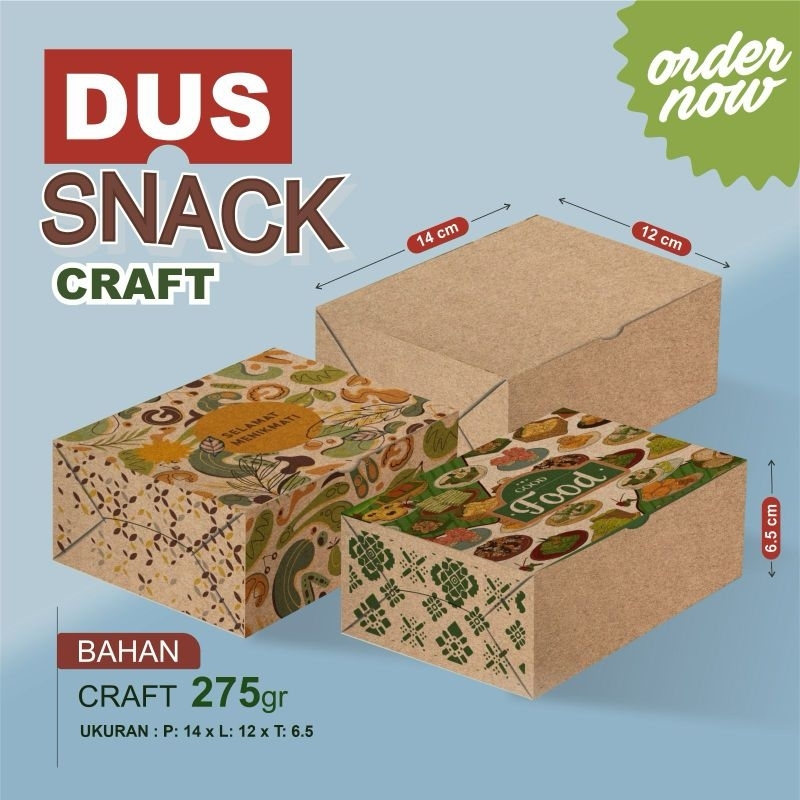 

DUS SNACK MURAH 14 x 12 (L) | DUS CRAFT MOTIF | BOX SNACK | BAHAN CRAFT 275 GR