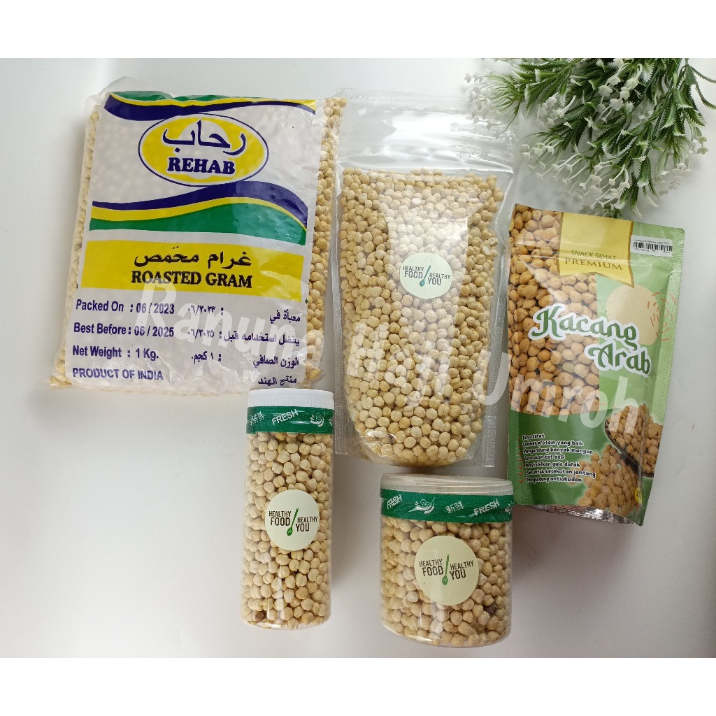 

Kacang Arab Chickpeas Matang Original | Kacang Arab Panggang Premium | Cemilan Arab Gurih Nikmat | Oleh Oleh Haji Umroh