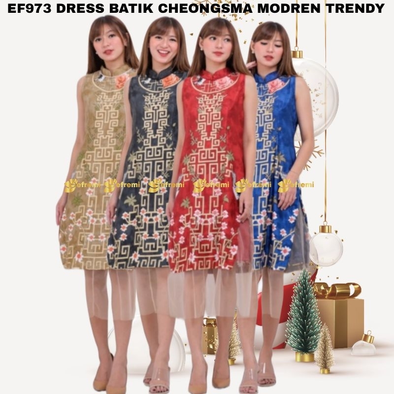 EF973 DRESS BODICON MODERN/PARTY DRESS CHEONGSAM/DRESS QIBAO/DRESS PARTY EFREMI