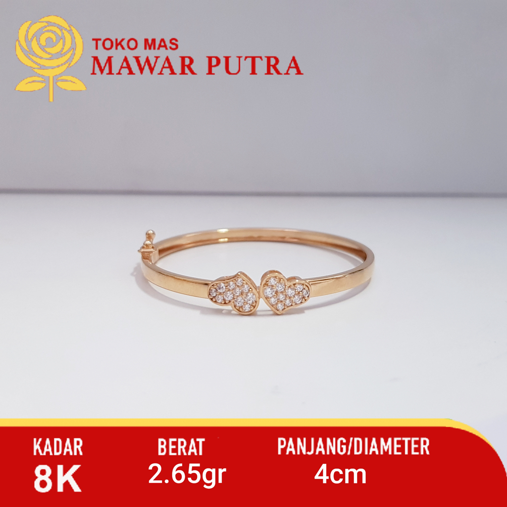 Gelang pipa anak emas 8K