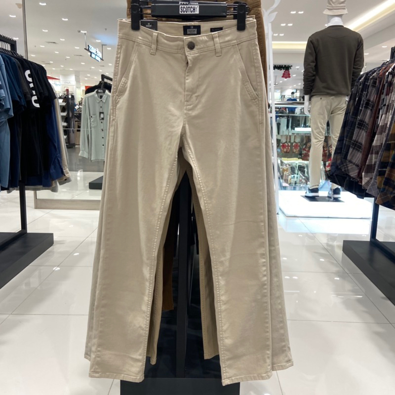 Scotch & Co celana panjang pria bahan chinos slim fit big size 29-40
