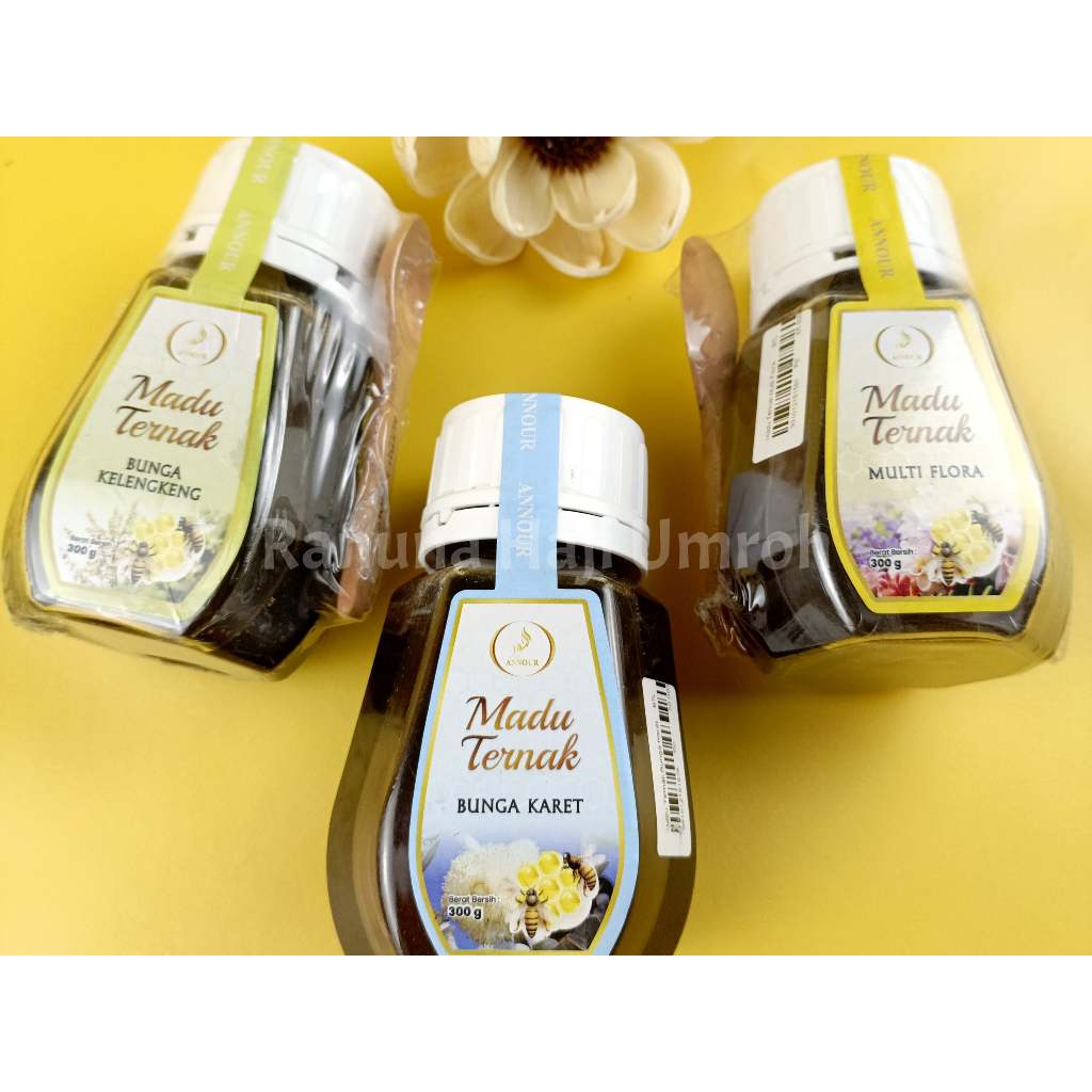

Madu Ternak Murni Multi Flora Annour 300 gram | Madu Ternak Murni 100% Original | Madu Annour