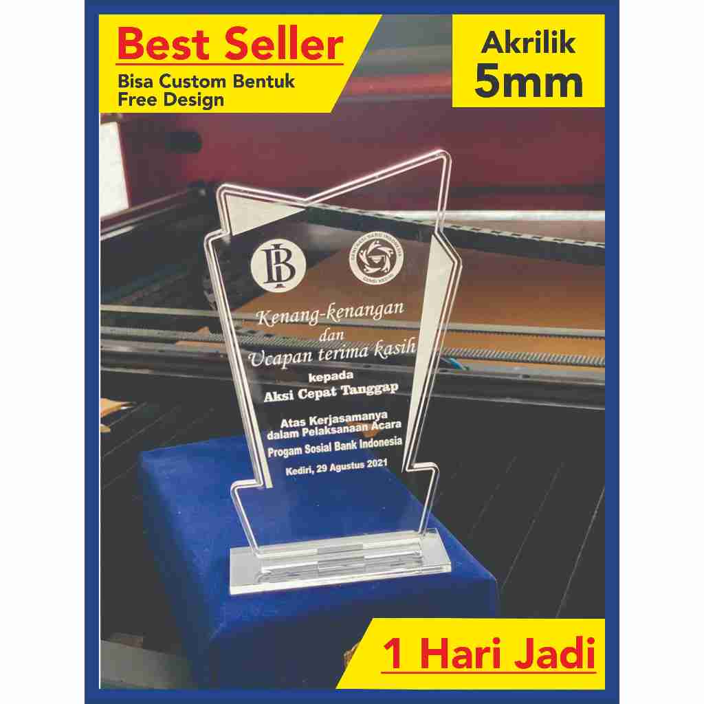 PLAKAT VANDEL AKRILIK KETEBALAN 5MM