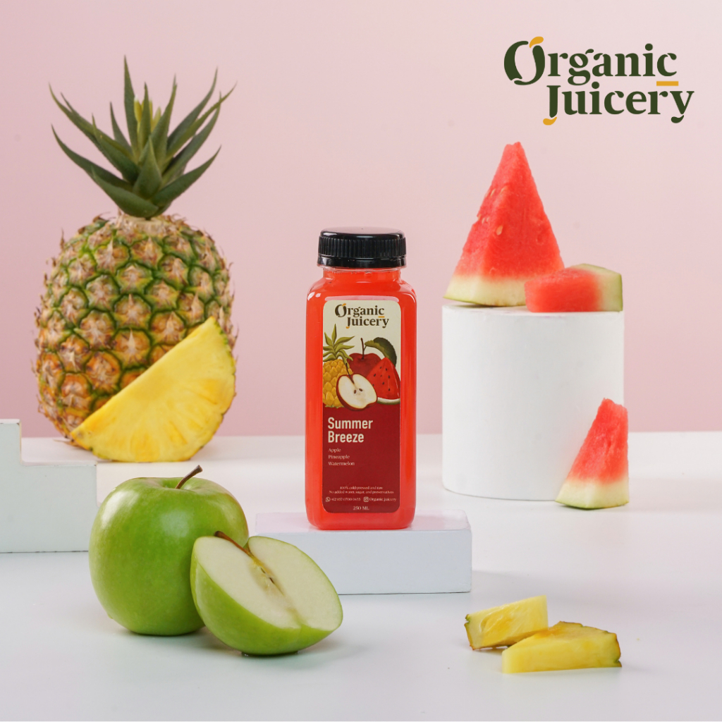 

Summer Breeze 1000ml | Juice Watermelon, Apple, Pineapple 100% Cold Pressed Juice | Jus Semangka, Nanas, Apel Murni Tanpa Campuran Air