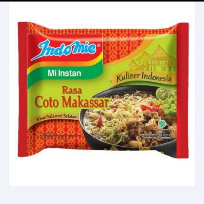 

Indomie Mie Instant Coto Makassar 1pc