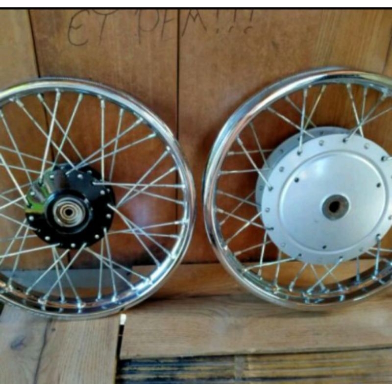 velg jari-jari Ring'¹⁴ 1set Yamaha vino 125 fi Mio M3 Mio Z/S PNP rakitan