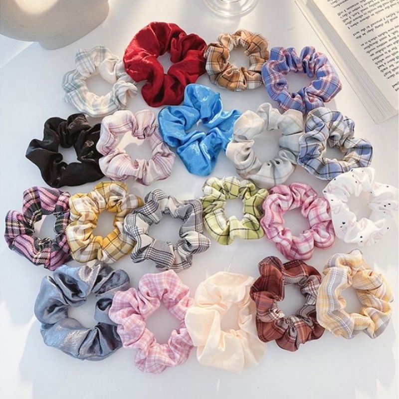SCRUNCHIE IKAT RAMBUT KOREA / Cepol rambut / cepol hijab