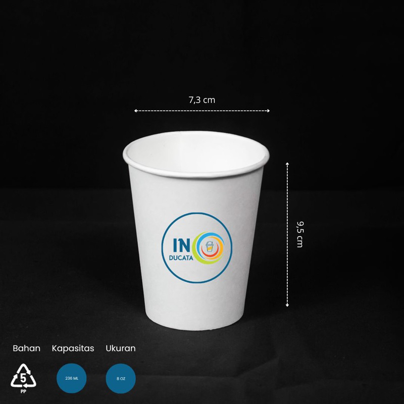 

PAPER CUP 8oz HOT & COLD - Merk Starindo