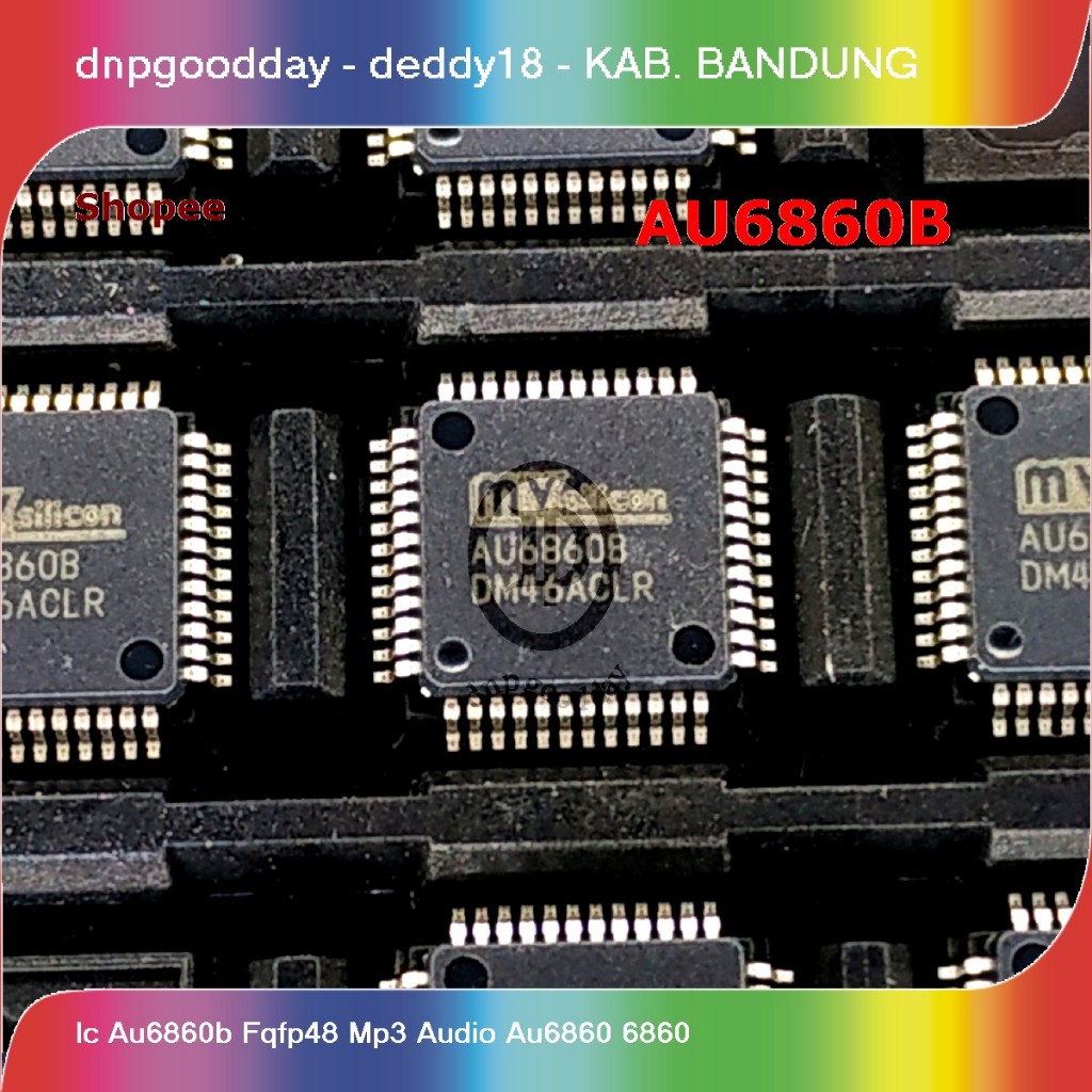 ic au6860b fqfp48 mp3 audio au6860 6860